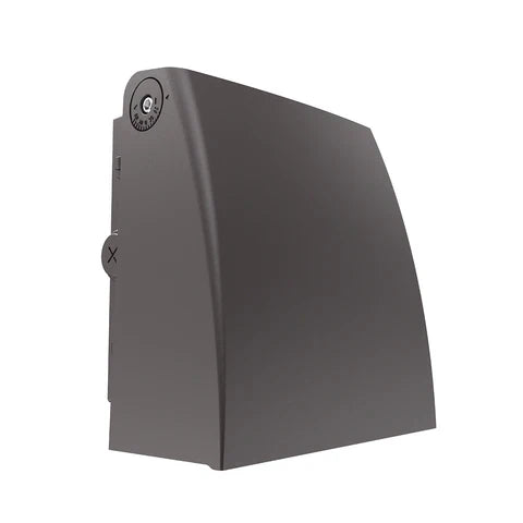 LED Adjustable Wall Pack lIGHT– 40W-60W-80W-100W - 13,000 Lumens - CCT Selectable 3000K-4000K-5000K - Built-in Photocell - 120-347V - IP65 Waterproof - UL & DLC Listed - Bronze Housing