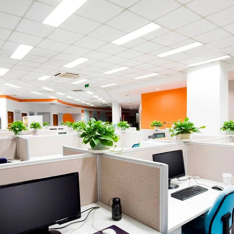 LED Ceiling Panel Light, 1x4, 20W/30W/40W, Selectable Watts And CCT 3500K-5000K, 5200 Lumens, Ultra-Thin Design