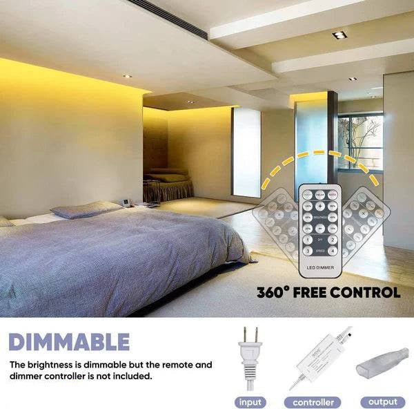 110V Premium 3000K Warm White LED Strip, 430 Lumens