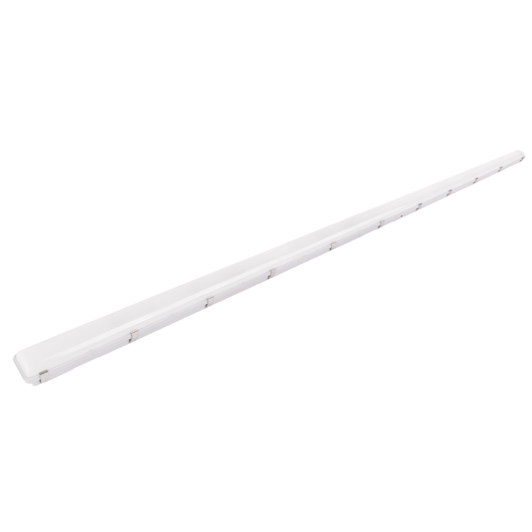 8ft LED Vapor Fixture, Selectable 80W/70W/60W and CCT 3000K/4000K/5000K, 100-277 VAC, 10,400 Lumens