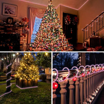 110V Candy Cane Christmas Rope Light - 11000K Cool White