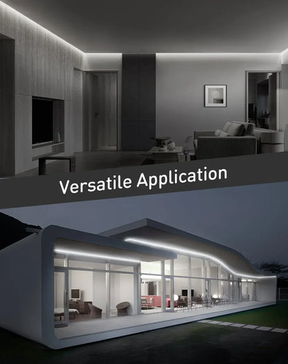 110V-120V Cool White (6000K) Neon LED Rope Light - 8mmX16mm,Commercial Grade, IP65, 189 LM/M -Cuttable, dimmable - Plug and Play and Hardwired