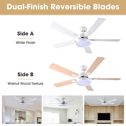 Yescom 52" Ceiling Fan w/ Light Remote 3-Blade