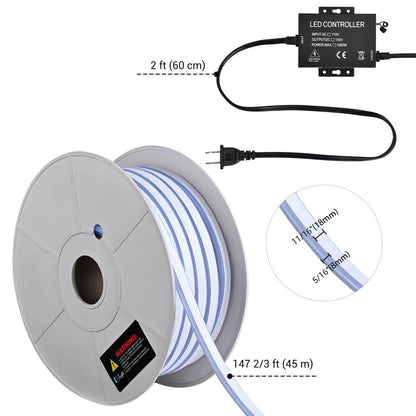 Yescom RGB Rope Light Flexible App & RF Control