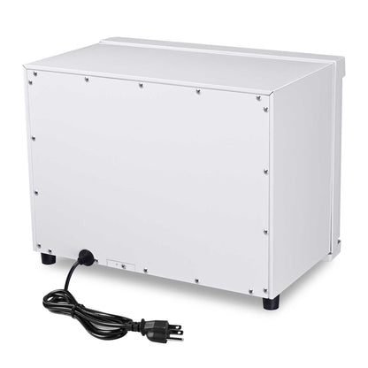 Yescom 23L Heated Towel Warmer UV Sterilizer Cabinet 2-Layer