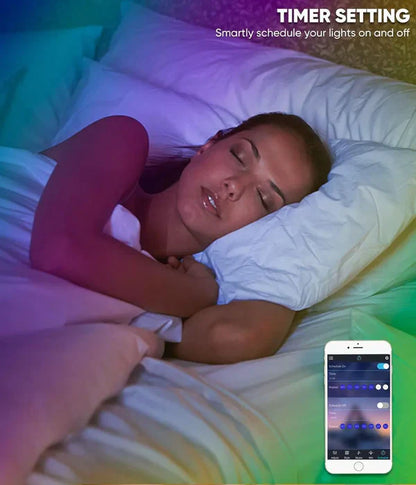 12V RGB Smart Neon Rope Light, 16.4FT, Consistent Brightness