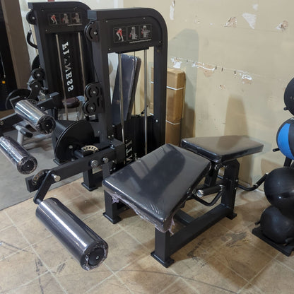 SFE Commercial Leg Extension Prone Leg Curl Combo w/250lb Weight Stack - top view