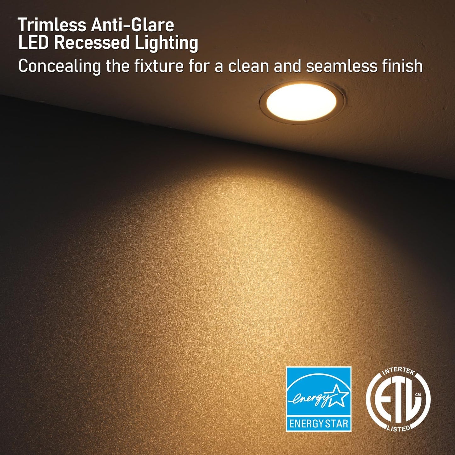 1 Inch LED Recessed Light, 9W, Selectable CCT, 600 Lumens, 120 VAC