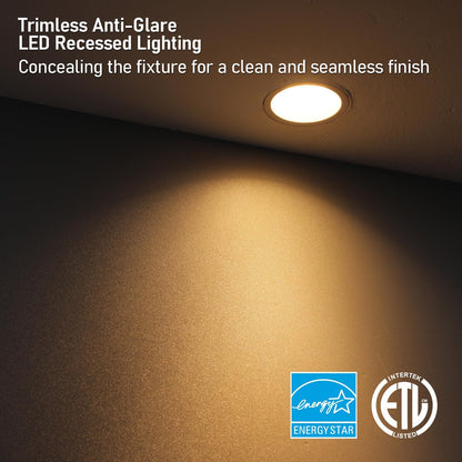 1 Inch LED Recessed Light, 9W, Selectable CCT, 600 Lumens, 120 VAC