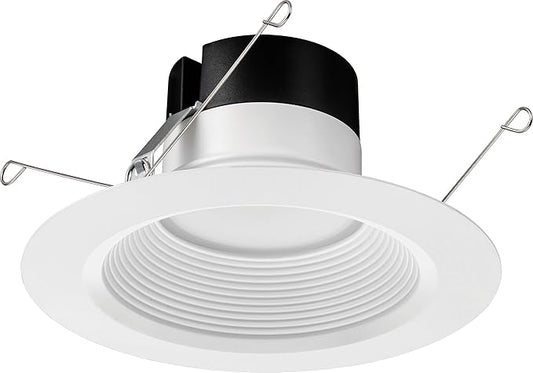 LED Recessed Downlight, 8 Inch, Selectable 36W/27W/18W and CCT 2700K-5000K, 4,000 Lumens, 120-347 VAC