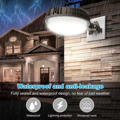 LED Barn Light, 100W, 5000K, 12,000 Lumens, 100-277 VAC, Built-in Photocell, Wall & Pole Mount