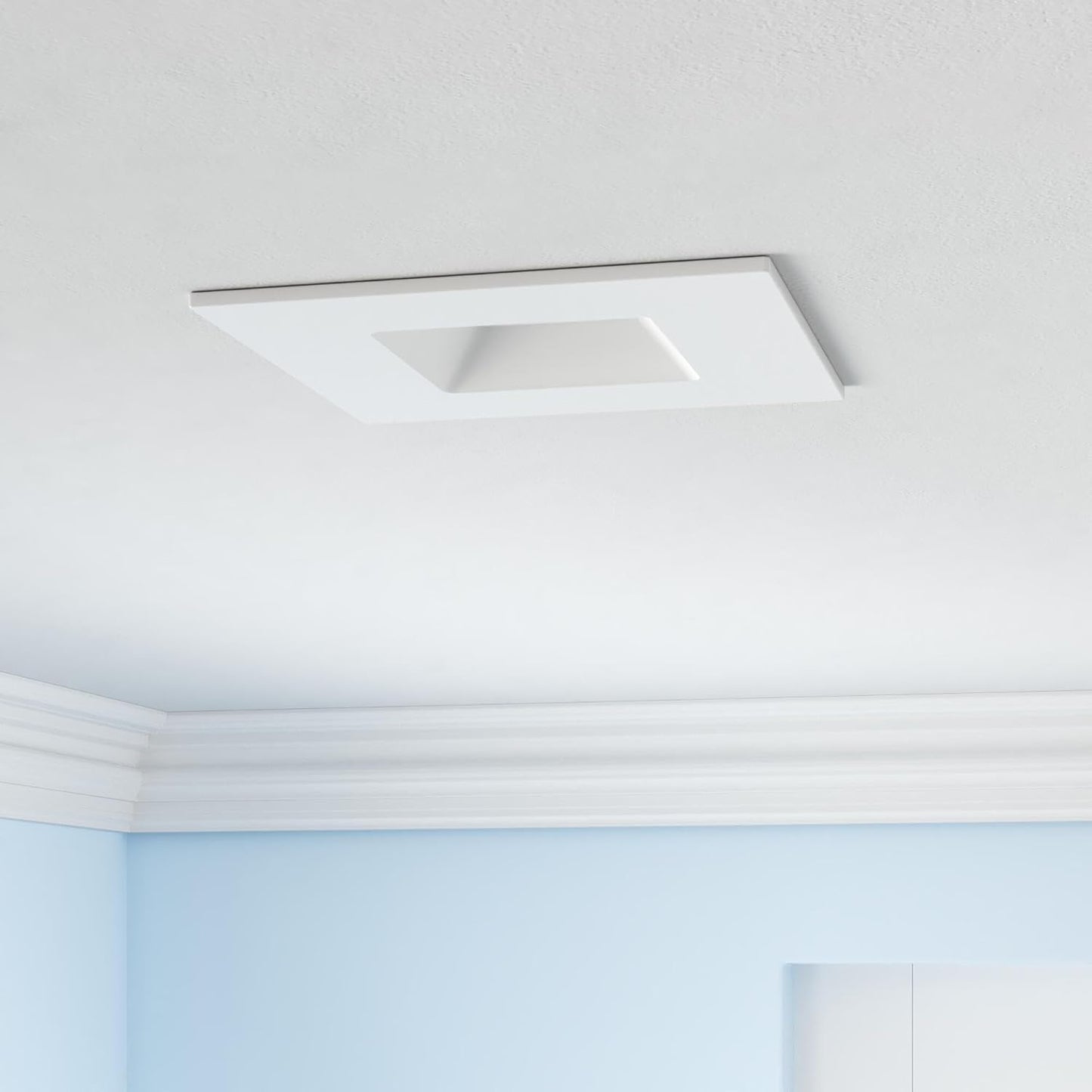 6 Inch Square LED Recessed Light, 10W, Selectable CCT, 1,100 Lumens, 120 VAC