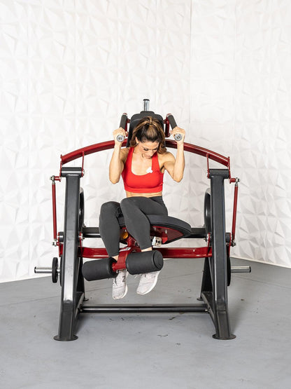 Pro Strength Abdominal Crunch - Muscle D Fitness - Seated - Plate Loaded - Adjustable - Oblique Trainer