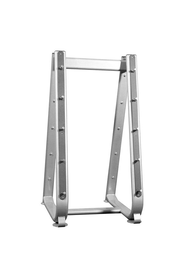 Barbell Rack - Elite Series - Silver - Muscle D Fitness - 10 Bar Fitness Storage
