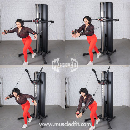 Dual Adjustable Functional Trainer | Muscle D Fitness Full-Body Machine