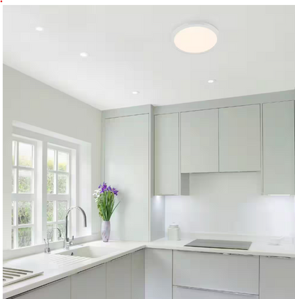 12 Inch Ceiling Light, Surface Mount, 25W, Selectable CCT, 1,750 Lumens, 120 VAC