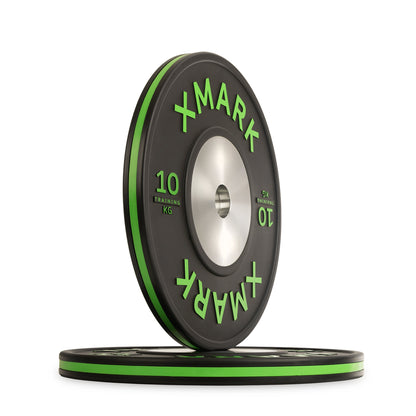 Striped Premium IWF Training Bumper Plates (KG) Pairs and Sets