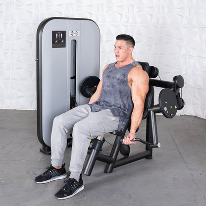 Vogue Biceps Curl - Muscle D Fitness - Adjustable - Pin Selectorized - Arm Curl Machine