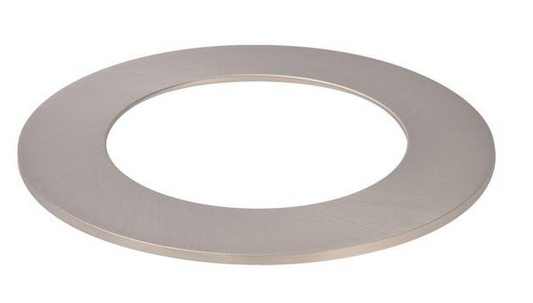 4-Inch Nickel LED Recessed Ceiling Light Designer Trim Ring