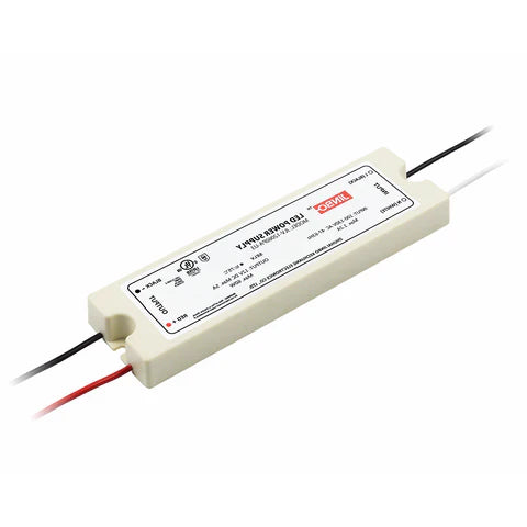 60W 24V DC LED Power Supply - IP65 Waterproof - UL Listed - Constant Voltage Driver