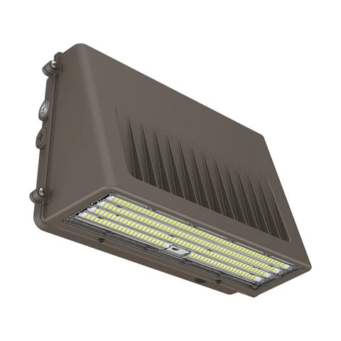 LED Wall Pack Lights, Built-in Photocell, 76W/105W/125W, 3000K/4000K/5000K, 18,750 Lumens, 120-277 VAC