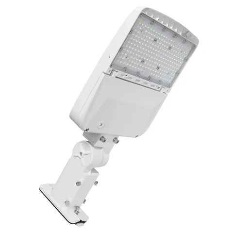 LED Area Light - Sensor Ready Base, Selectable 80W/100W/120W/150W, 5000K, 20950 Lumens, Universal Bracket