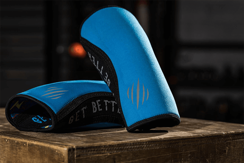 Bear KompleX Knee Sleeves - Lightning with REVERSIBLE Blue