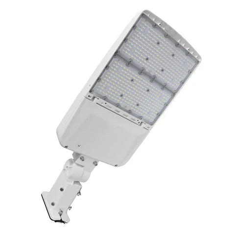LED Area Light - Sensor Ready Base, Selectable 240W/260W/280W/310W, 5000K, 47430 Lumens, White Housing, Universal Bracket