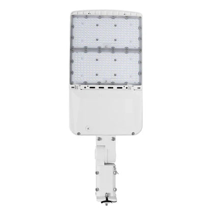 LED Area Light - Sensor Ready Base, Selectable 240W/260W/280W/310W, 5000K, 47430 Lumens, White Housing, Universal Bracket