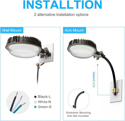 120 Watt LED Yard Lights- 5000K and 16800 Lumens- AC-100-27V LED Exterior Lights (pack of 4)