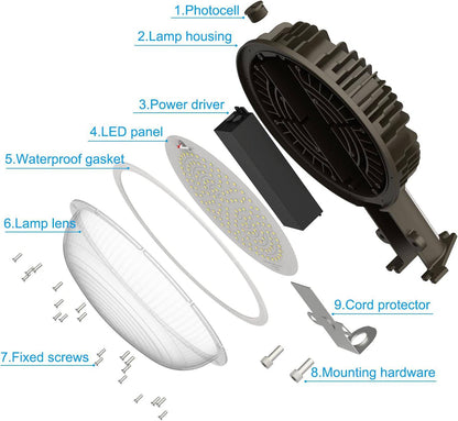 120 Watt LED Yard Lights- 5000K and 16800 Lumens- AC-100-27V LED Exterior Lights (pack of 4)