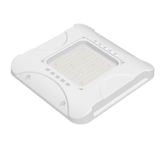 LED Canopy Light - Built-in Photocell, Adjustable 60W/48W/36W and CCT 4500K/5000K/5700K, 21,000 Lumens, 100-277 VAC