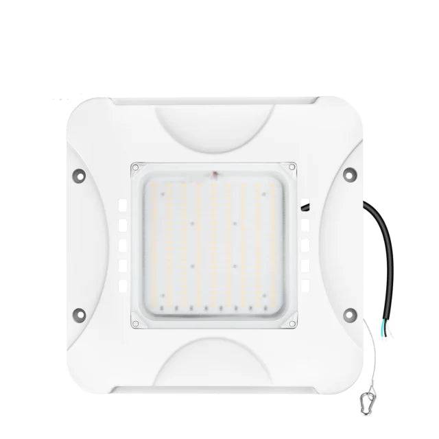 LED Canopy Light - Built-in Photocell, Adjustable 60W/48W/36W and CCT 4500K/5000K/5700K, 21,000 Lumens, 100-277 VAC