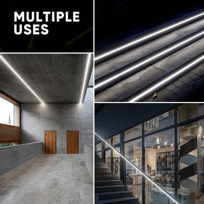 110-130V Cool White LED Neon Rope Light -6500K- 7mm x 14.5mm-7W/Meter and 220LM/W -Dimmable, Flexible, IP65 Waterproof, Cuttable for Home & Commercial Use