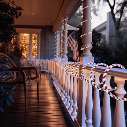 110V Red, White, and Blue Patriotic Rope Light - 11000K LED