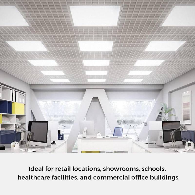 LED Ceiling Panel Lights, 2x2, 24W/29W/32W/39W, Selectable Watts And CCT 3500K-5000K, 90 minutes Power Backup, 5004 Lumens