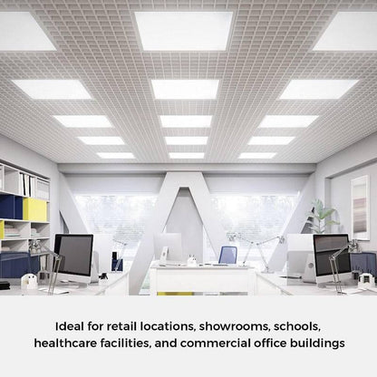 LED Ceiling Panel Lights, 2x2, 24W/29W/32W/39W, Selectable Watts And CCT 3500K-5000K, 90 minutes Power Backup, 5004 Lumens