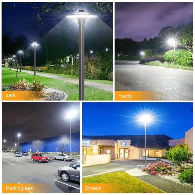 120W LED Post Top Light, CCT 3000K/4000K/5000K, 100-277 VAC, 15600 Lumens, Photocell Included