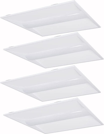 LED Troffer Lights, 2x2, Selectable Wattage 30W/35W/40W and CCT 3500K/4000K/5000K, 5400 Lumens