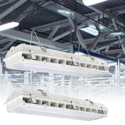 8FT LED Vapor Tight Fixture, Selectable 65W/75W/90W and CCT 3500K/4000K/5000K, 11,700 Lumens