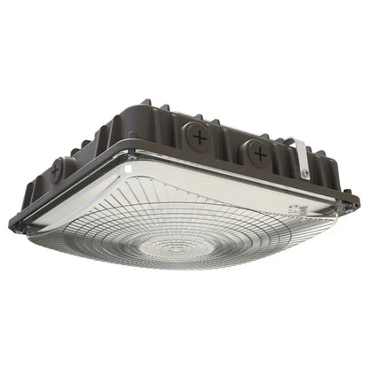 LED Parking Garage Light - 30W/45W/63W Adjustable - 8,505 Lumens - CCT Selectable 4000K/5000K - IP65 Rated - UL & DLC Listed - 120-277V- Bronze Housing