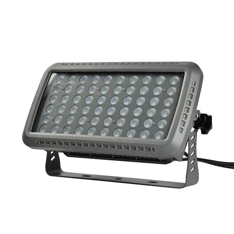 100W RGB LED Flood Light - 36° Beam Angle - 100-277V - Grey Housing - ETL Listed