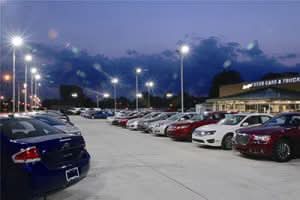 LED Area Light, Selectable 240W/260W/280W/310W and CCT, 46,500 Lumens, 120-277 VAC, Shorting Cap Included