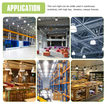 LED Corn Bulb, 200W, 30,000Lumens, 5000K, E39 Base,100- 277 VAC