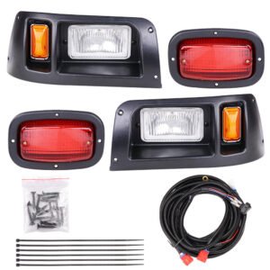 Yescom Golf Cart Halogen Headlight & LED Tail Light Kit for Club Car