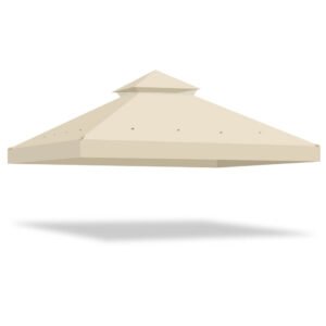 Yescom 10' x 10' Gazebo Canopy Replacement 2-Tier for Crescent