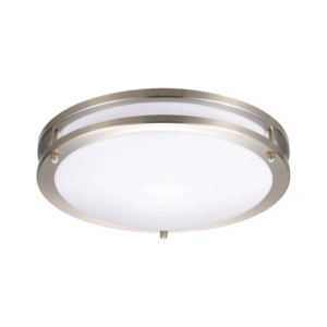 LED Flush Mount Light - Dual-Ring, 14 Inch, 21W, Selectable CCT, 1,600 Lumens, 120 VAC