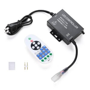 Yescom 110V LED Controller & RF Remote for Neon Rope Light 2700K