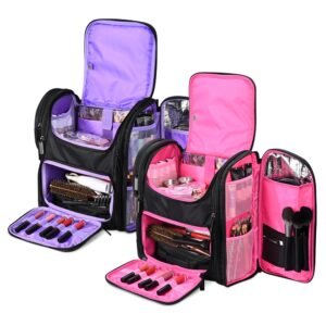 Byootique Pro Artist Makeup Barber Bag Backpack Travel