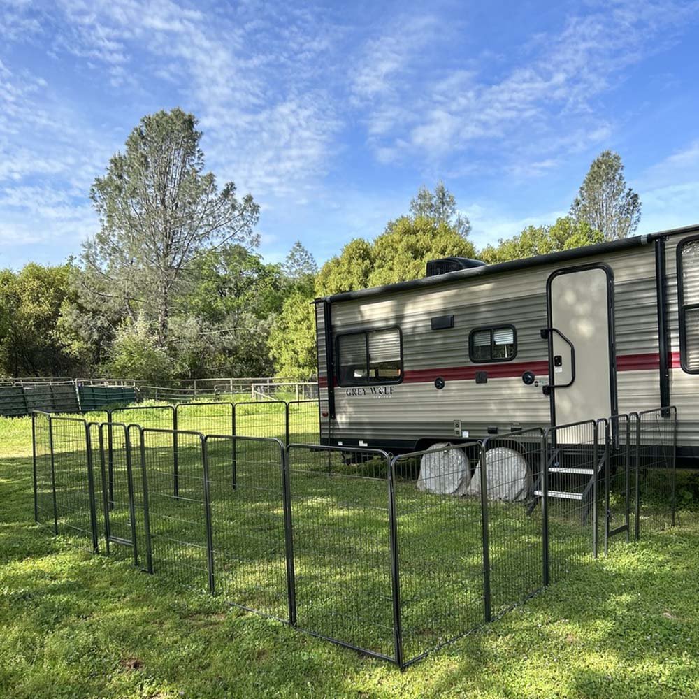 Yescom Heavy Duty Dog Playpen 48" Tall 8-Panel Puppy Pen Metal